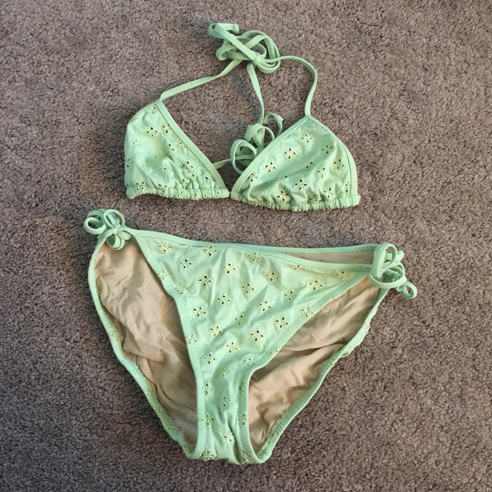 J Crew - bikini in sea foam green